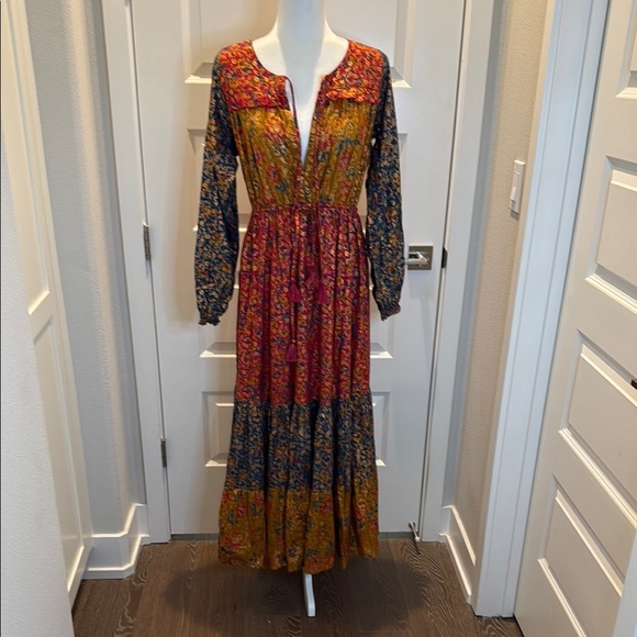 FARM Rio Floral Royalty Patch Maxi Dress Size S - Picture 5 of 14